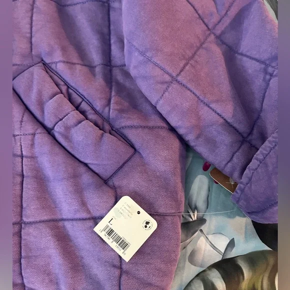 Free People Quilted Doleman Jacket Size Large - Picture 7 of 8